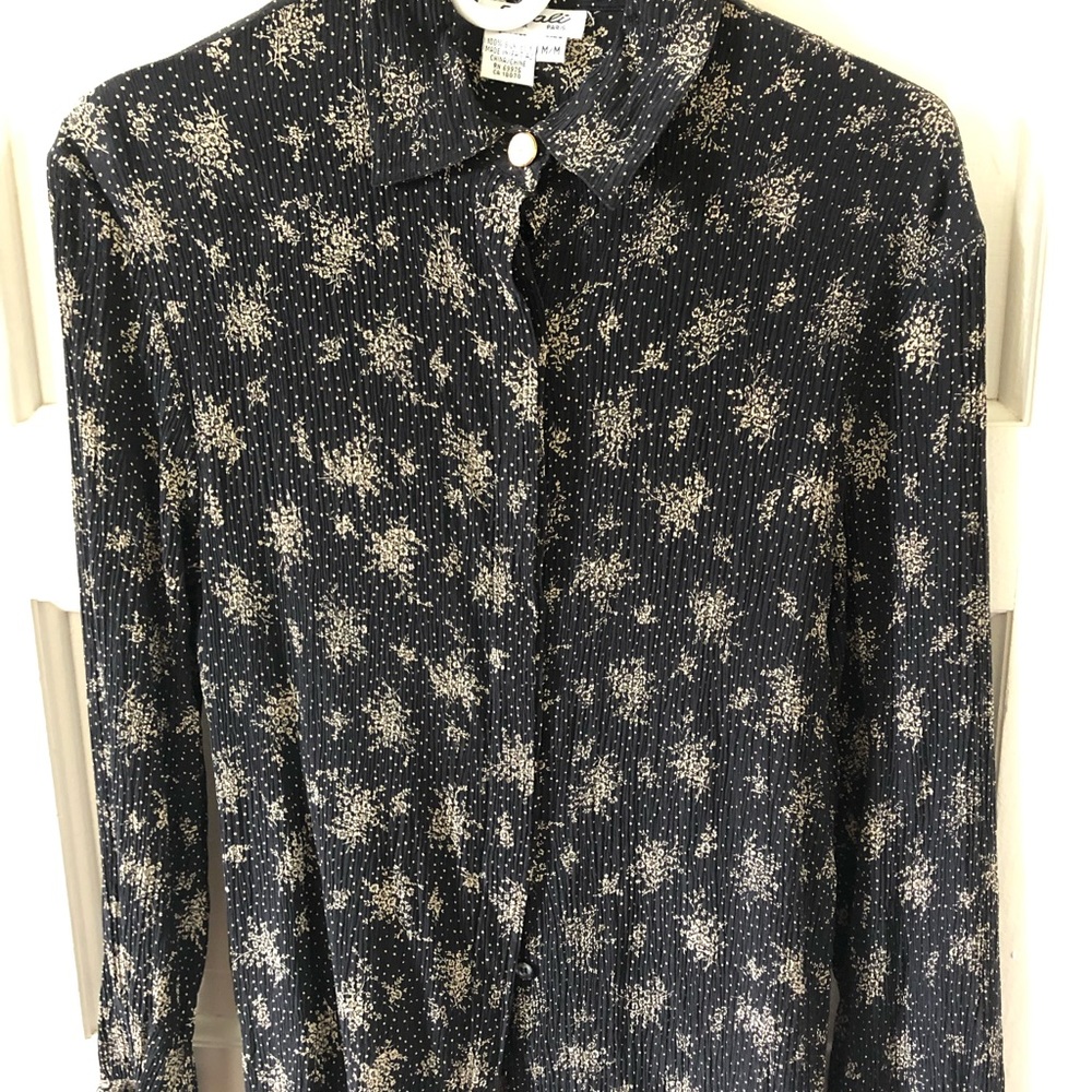 Vintage 80s silk blouse